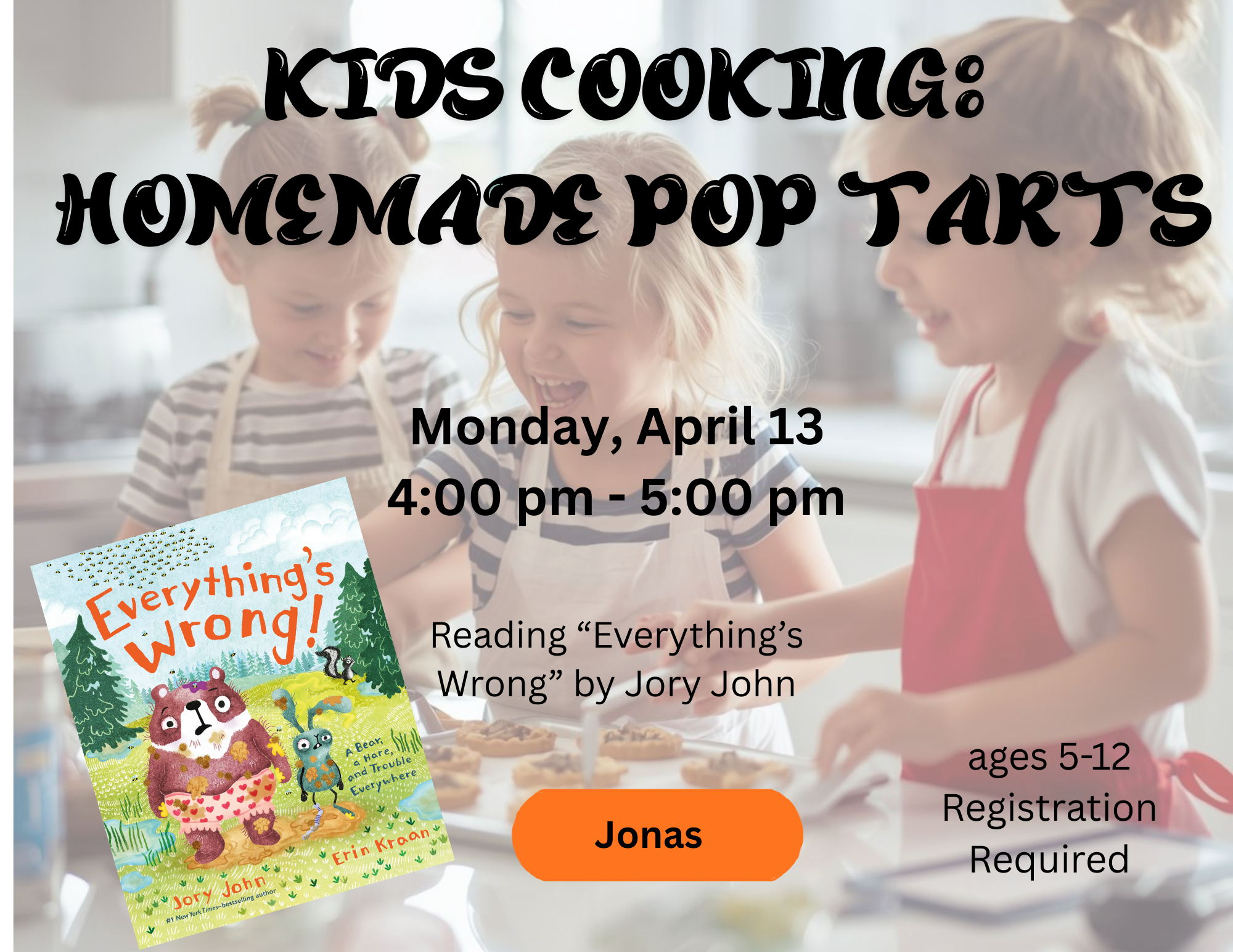 Jonas Kids Cooking April 13